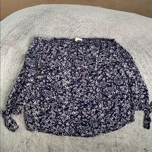 Off the shoulder flower blouse
